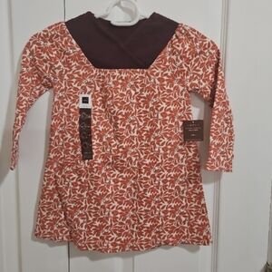 NWT Tea Collection Long Sleeve Cotton Dress Sz 2